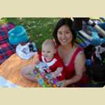 Some photos of Jai at 27 weeks of age, including a visit from Santa Claus in the park.